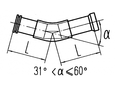 玻璃钢管道管件接口形式示意图